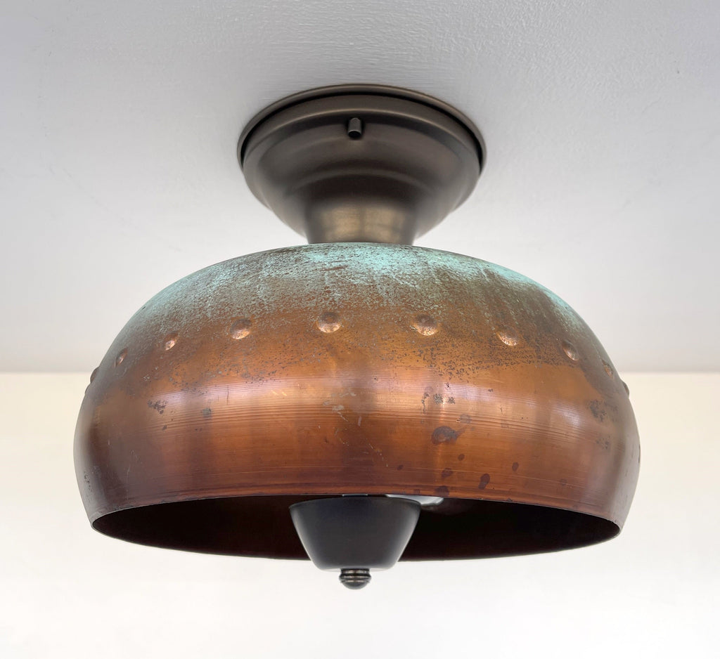 Copper Farmhouse Ceiling Light