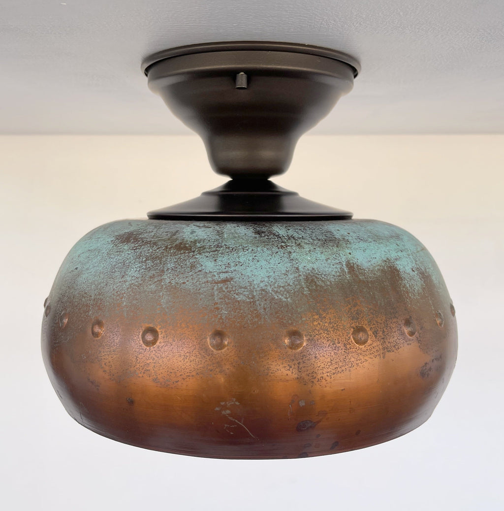 Copper Farmhouse Ceiling Light