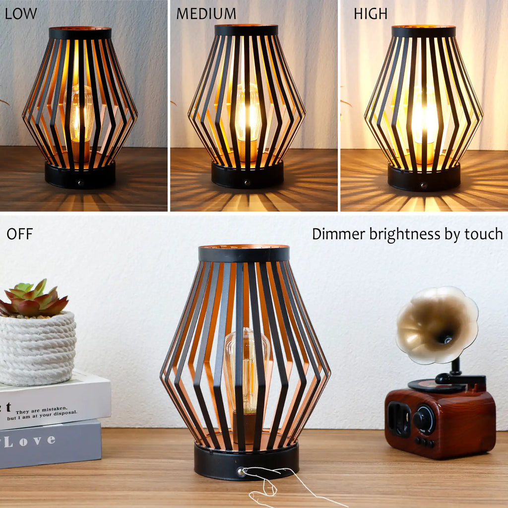 Set of 2 Dimmable Bedside Table Lamps