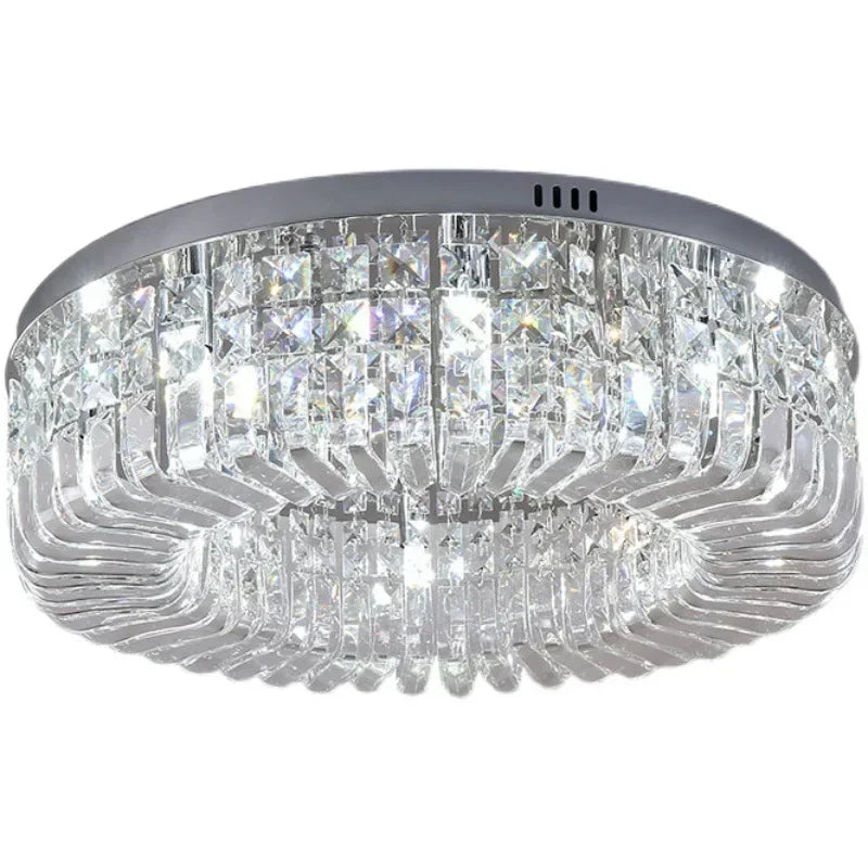 DecorBites™ Crystal LED Chandelier Ceiling Light - Gold