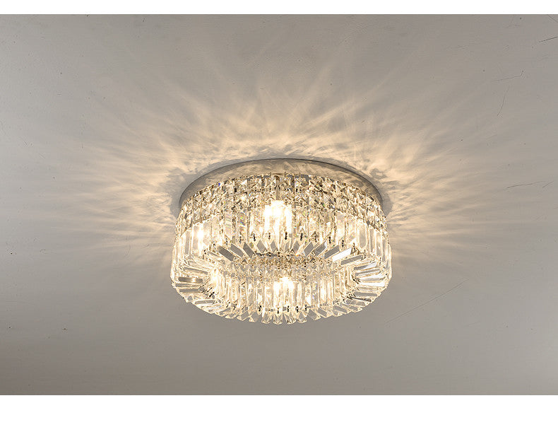 DecorBites™ Crystal LED Chandelier Ceiling Light - Gold