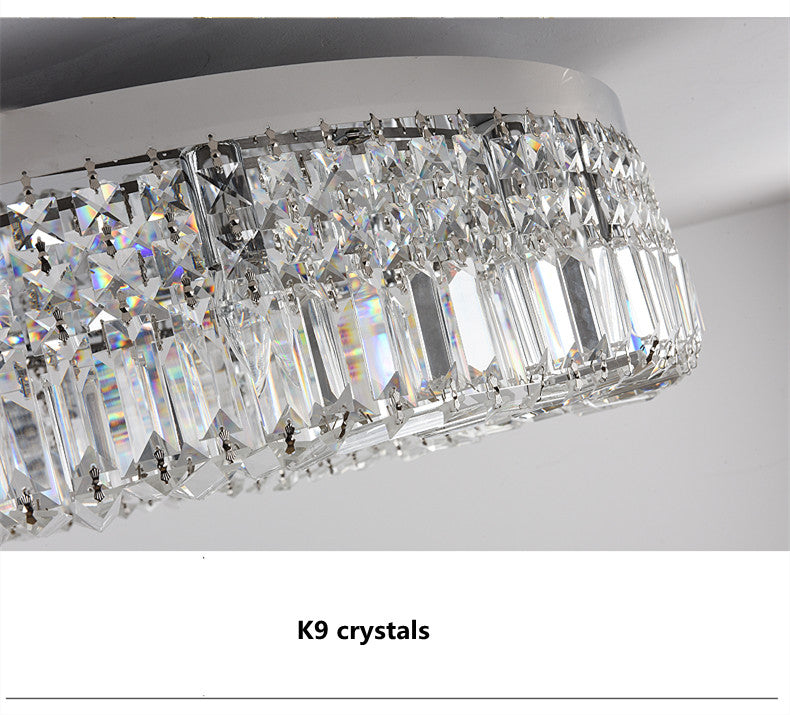 DecorBites™ Crystal LED Chandelier Ceiling Light - Gold