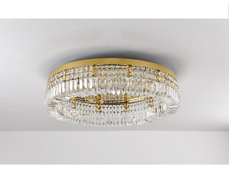 DecorBites™ Crystal LED Chandelier Ceiling Light - Gold