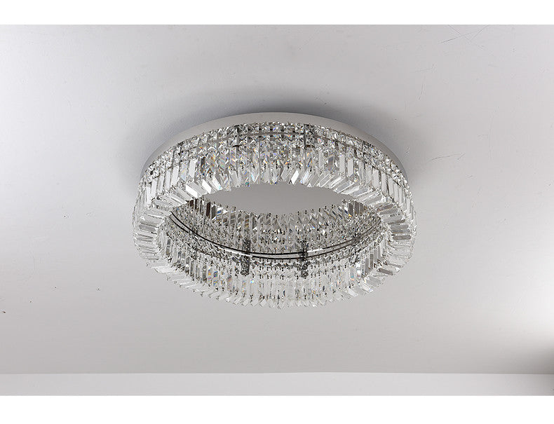 DecorBites™ Crystal LED Chandelier Ceiling Light - Gold