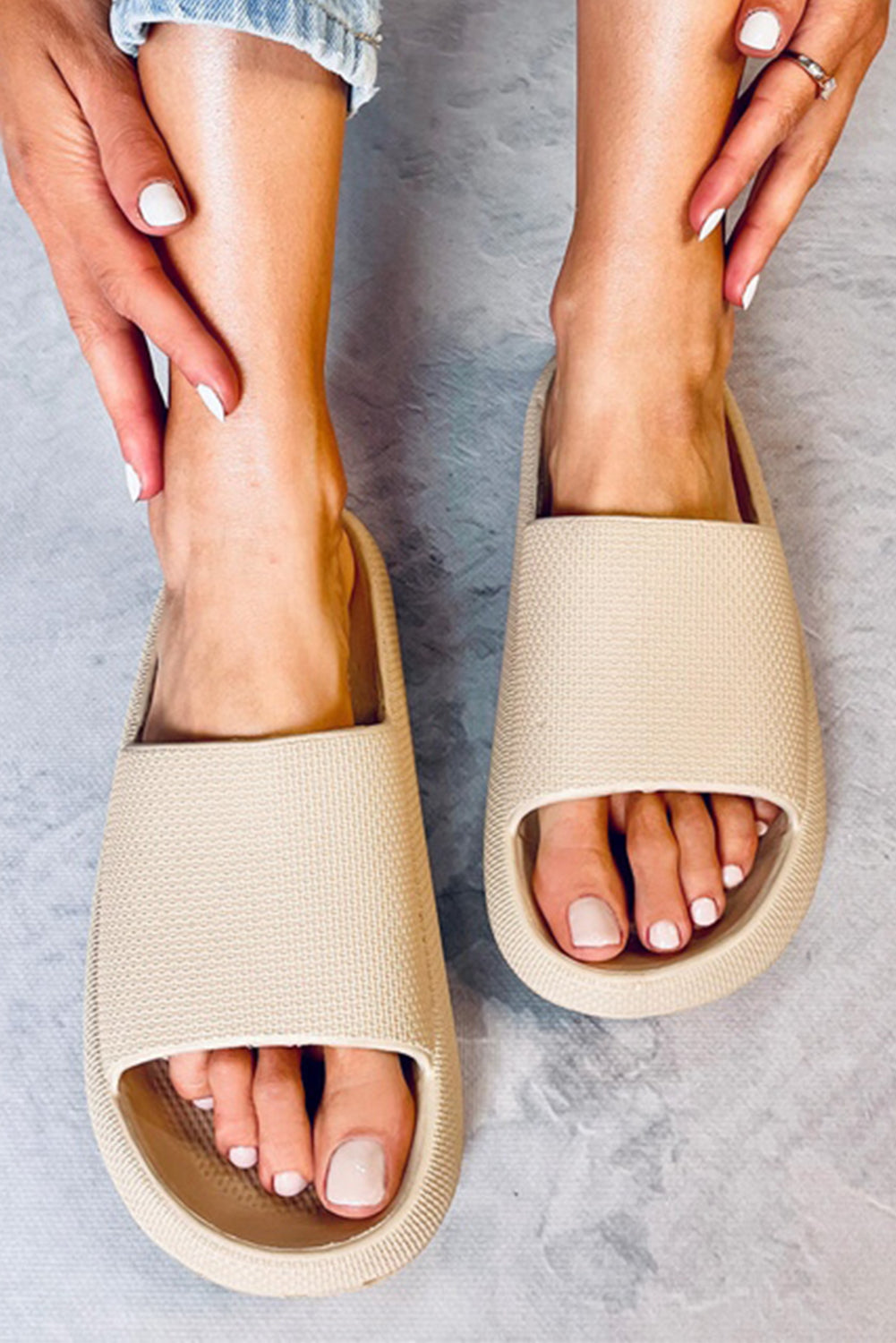 Aubree Band Thick Sole Slippers