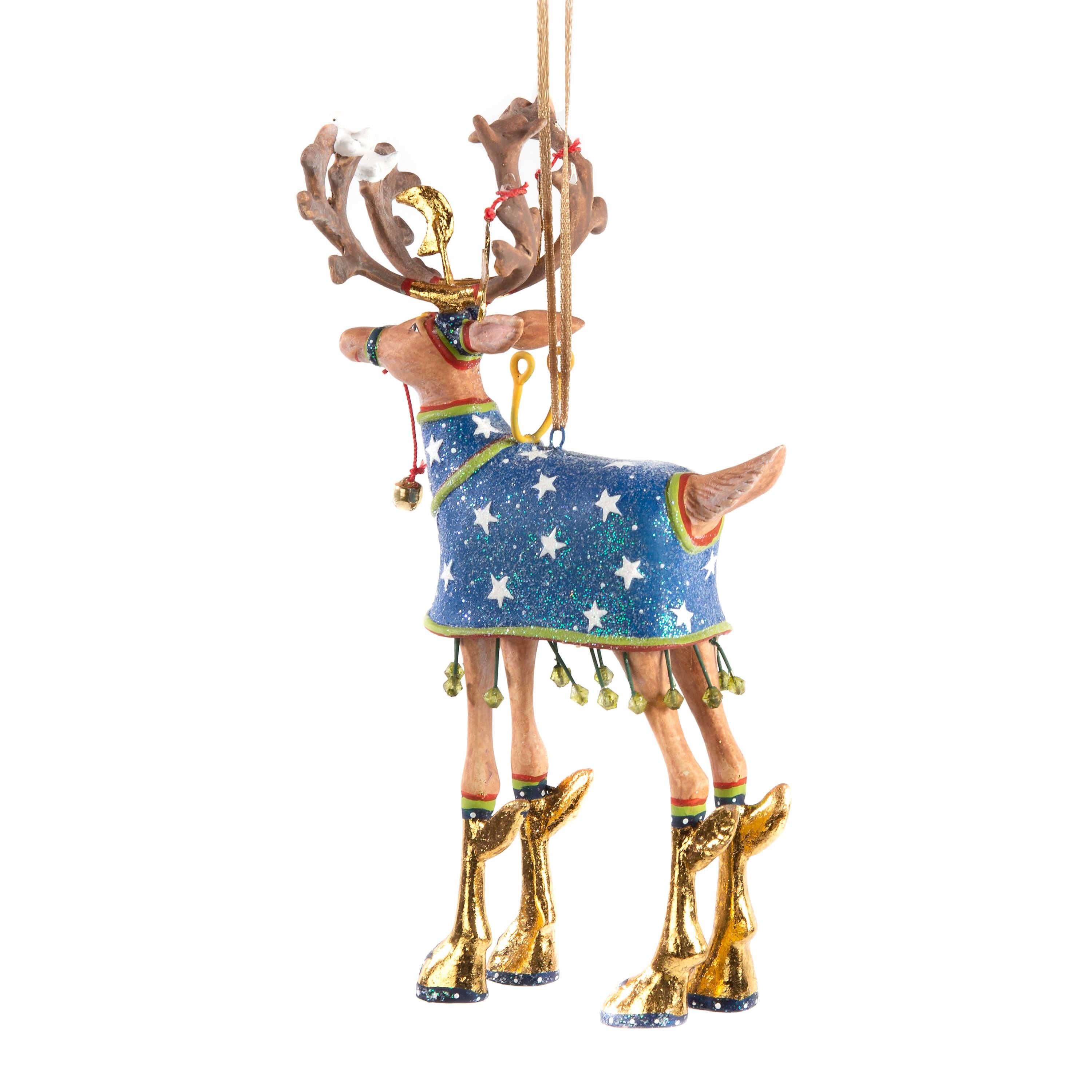 Dash Away Comet Reindeer Ornament by Patience Brewster