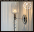 Modern Glass SCONCE Wall Sconce Light Fixture