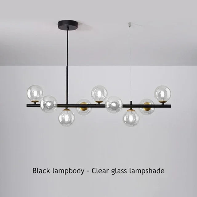 DecorBites™ Glass Ball Ceiling Chandelier for Home Lighting