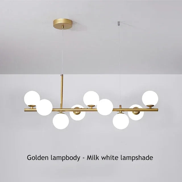 DecorBites™ Glass Ball Ceiling Chandelier for Home Lighting