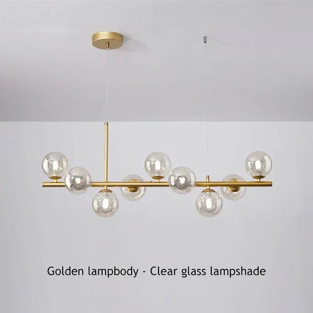 DecorBites™ Glass Ball Ceiling Chandelier for Home Lighting