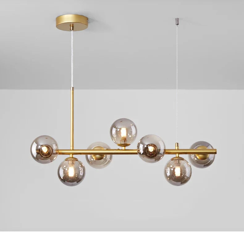 DecorBites™ Glass Ball Ceiling Chandelier for Home Lighting