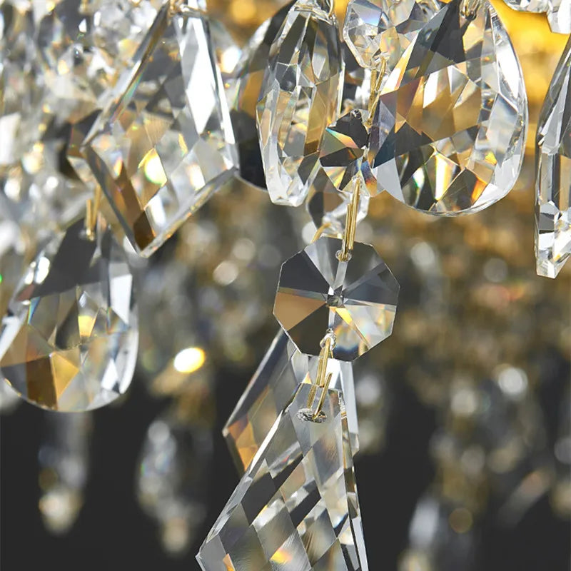 DecorBites™ Luxury Crystal Chandelier Pendant Light Fixture