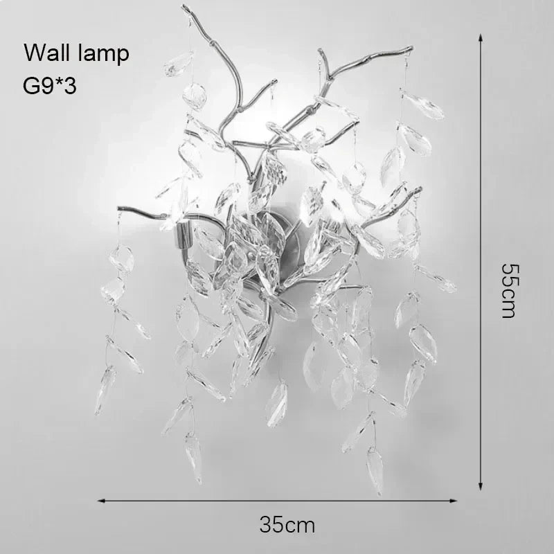 DecorBites™ Modern Crystal Chandelier with LED Lighting