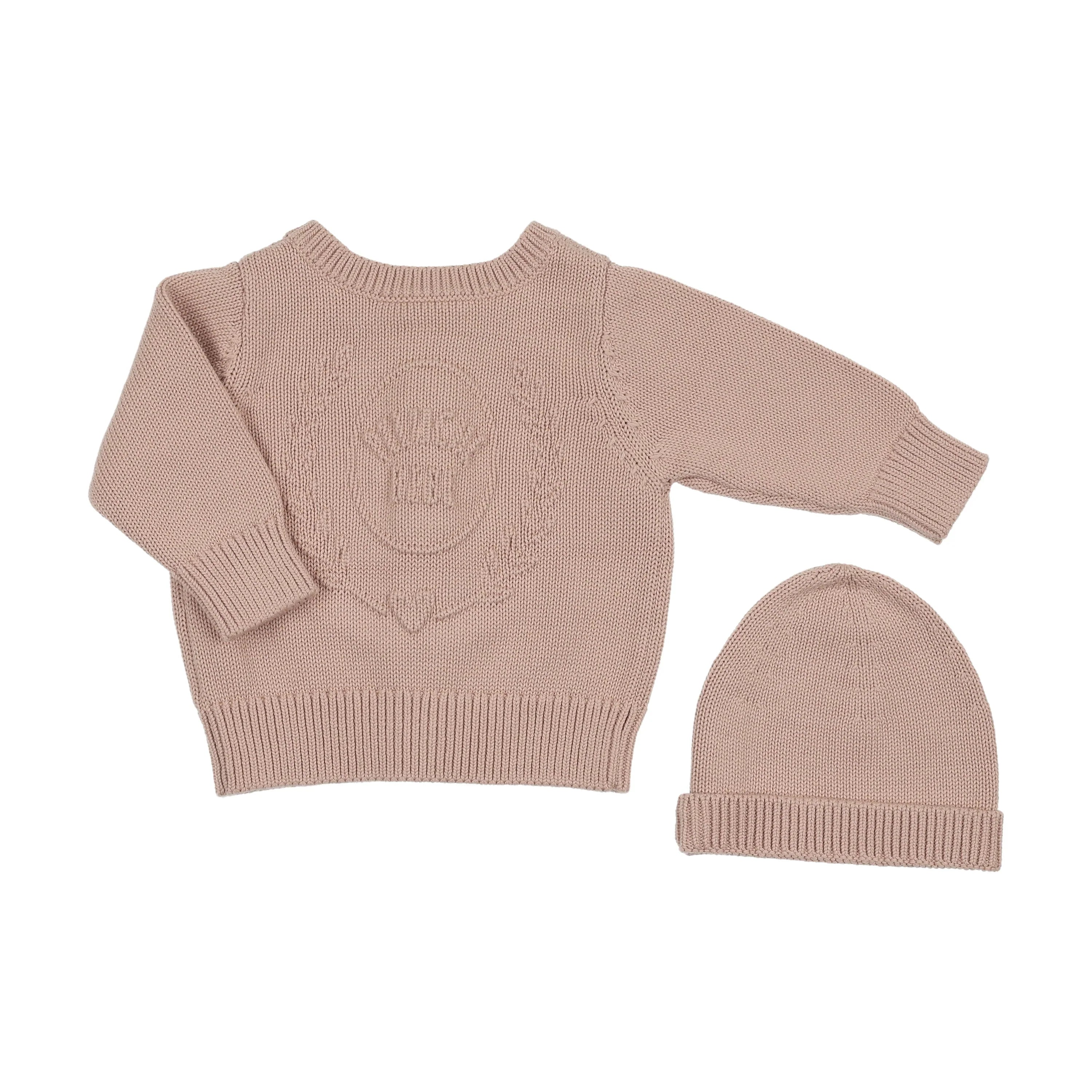 Kids Rose Embossed Knit Cardigan by Peluche – Soft Cozy Layer