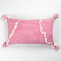 Pink Natural Dyed Shibori Tassel Pillows