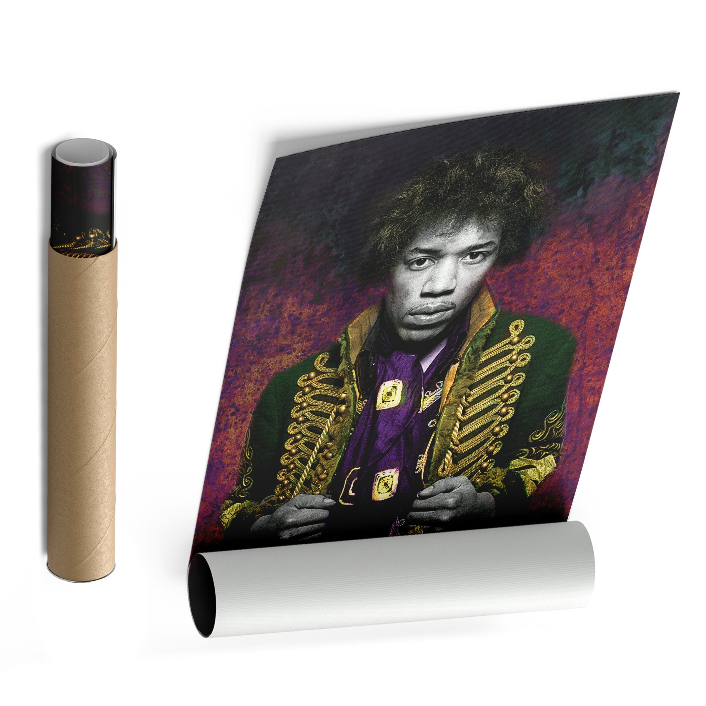 Jimi Hendrix Canvas Print – Guitarist & Singer Wall Art for Home Music Decor