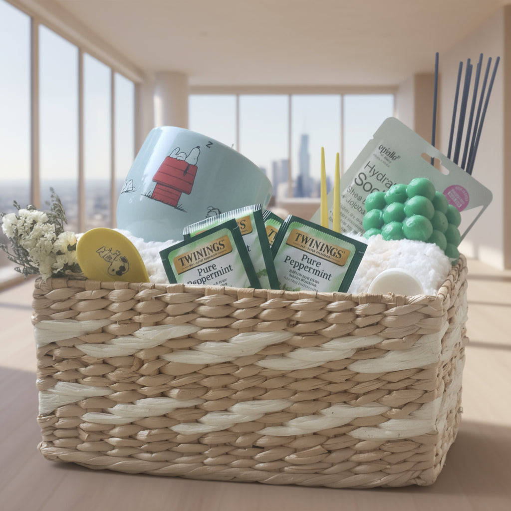 The Wellness Box-Self Care Spa Gift Set Basket for Women 15pc