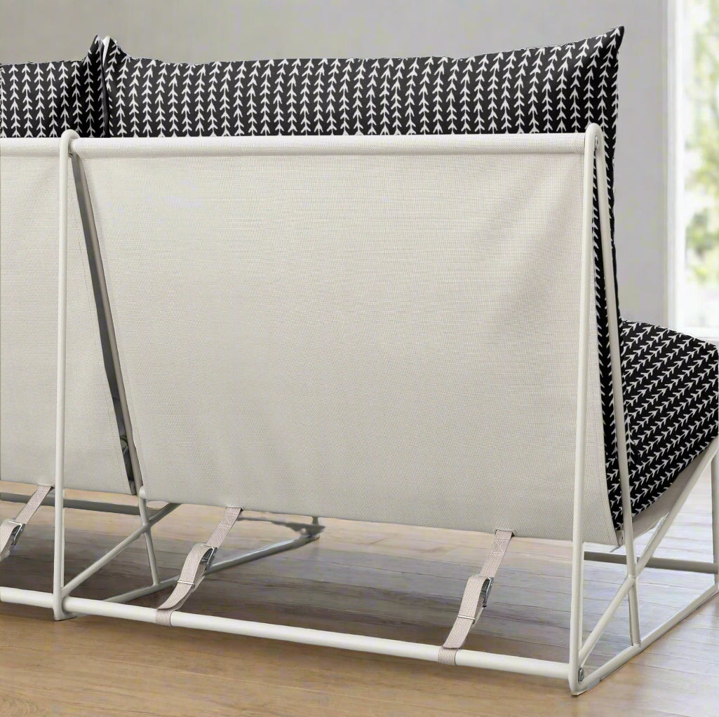 Black Vine Indoor Slipcovers, Compatible with IKEA Havsten - Made to Order
