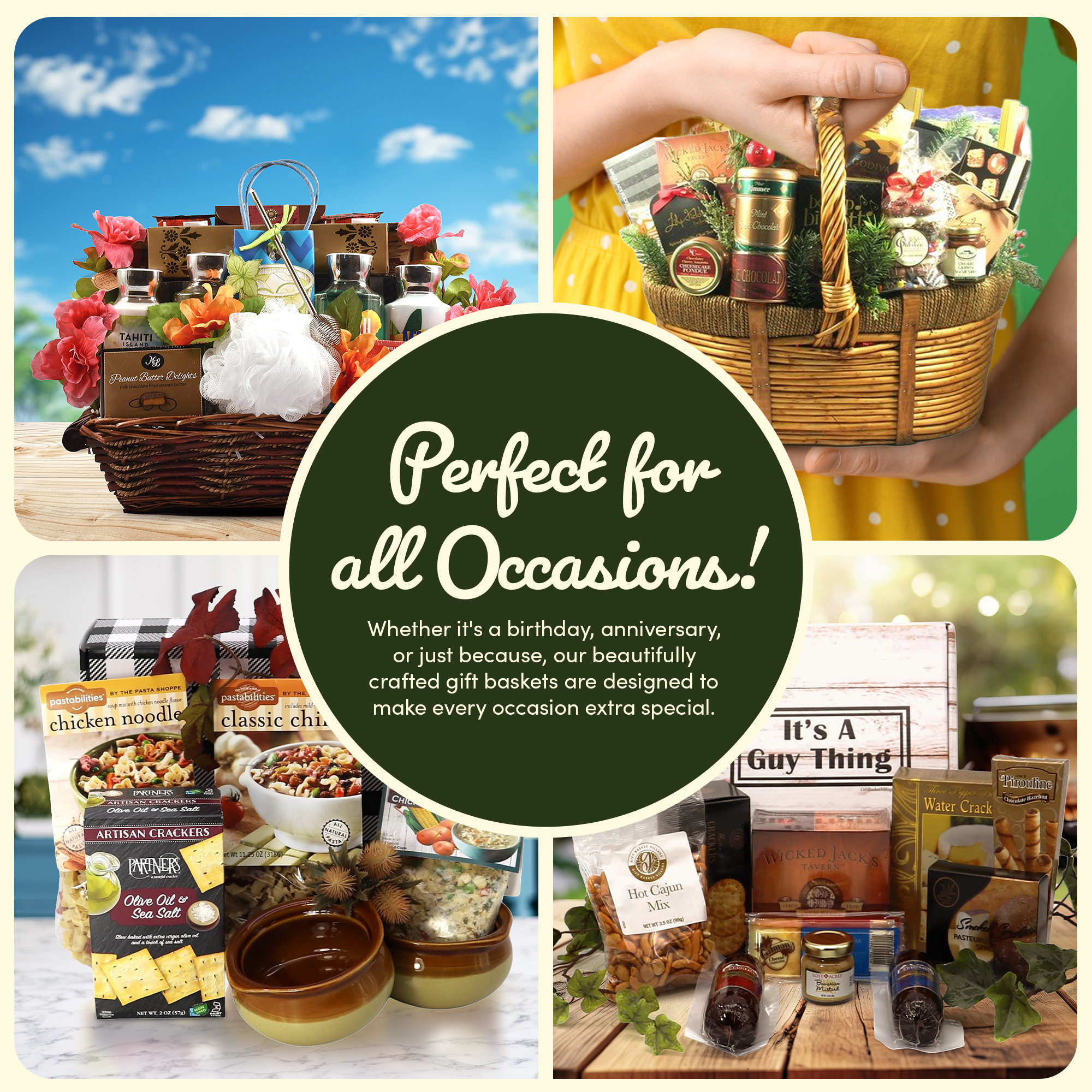 Wisdom & Snacks Father's Gift Basket