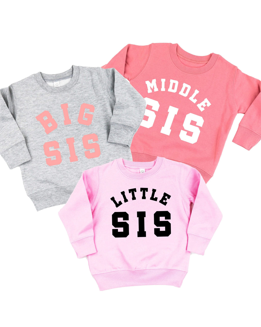Varsity 'Sis' Sibling Tees - (Choose Your Role) - Child Sweater